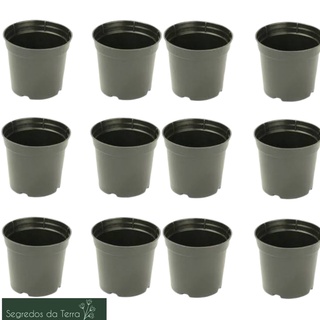 50 Vasinhos Pote 6 Preto P/ Suculentas E Mini Plantas Cactos