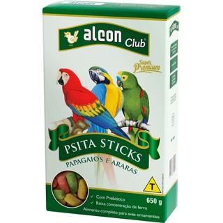 Alcon Club Psita Sticks Alimento Completo para Pássaros Ornamentais Extrusado 650g