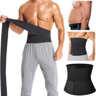 Cintura Trimmer Para Homens , Ajustável Cinto Trainer , Suor Envoltório Emagrecimento Shaper , Esporte Workout Cincher