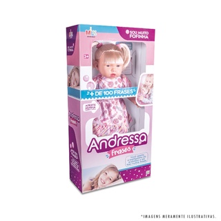 Boneca Andressa Frases Milk