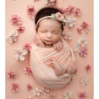 Wrap newborn prop fotografia manta de bebê + headband