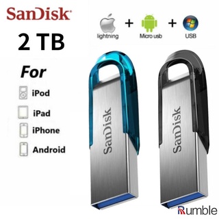 SanDisk USB Stick 3.0 chave USB Flash Drive pen drives Pendrive USB caneta disco flashdrive 512G 1T 2T memória