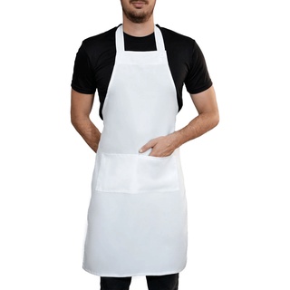 Avental com bolso em tecido luxo,Uniforme Chef Cozinha Restaurante Evento,buffet,garçom,salão cabelo