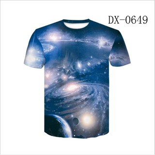 Camiseta 3d Masculina Com Estampa De Céu Estrelado Universo Planeta Espaço Para Galaxy 3d