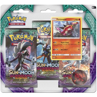 Cartas Pokémon - Triple Pack Sol e Lua - Guardiões Ascendentes (Turtonator) - Copag
