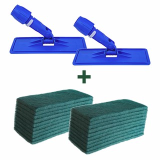 Kit 2 Suportes Limpa Tudo - LT - para Fibra Azul ou Vermelho Sem Cabo + 20 Unidades de Fibra para Uso Geral (1)