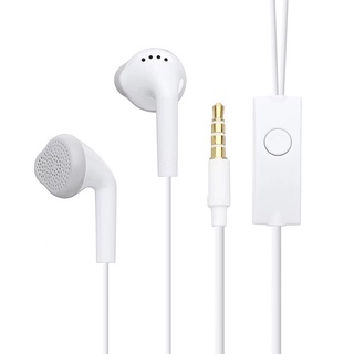 Fone de ouvido branco headset com fio e microfone, entrada de 3.5mm, para celular volume ajustável 80%,