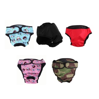 GIOVANNI Calças Pet Briefs Underwear Animais De Estimação Suprimentos Cão Filhote De Cachorro Feminino Calcinha Fralda/Multicolor (6)