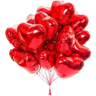 Kit Decoração Romântica - 100 Pétalas Artificiais - 10 Velas Rechaud - 5 Balões Coração Vermelho Metalizado (4)