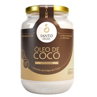 Óleo de Coco Extra Virgem da Polpa 500ml Santo Óleo