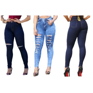 Calça Jeans Feminina Skinny/Premium/ Levanta o Bumbum/Vários modelos/Cintura Alta /C/Lycra do 36 ao 46 , Moda Blogueira, Promoção.