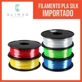 Filamento PLA Silk Slim 3D 1 Kg - Aspecto Pérola para Impressão 3D