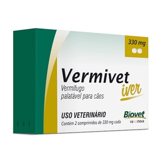 Vermivet Iver 330 - Biovet com 2 Comprimidos