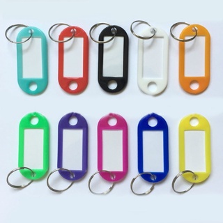 1 Pc ID Tag De Plástico Encantos Chave Língua Tags Anéis Presentes Requintados Graciosa Único