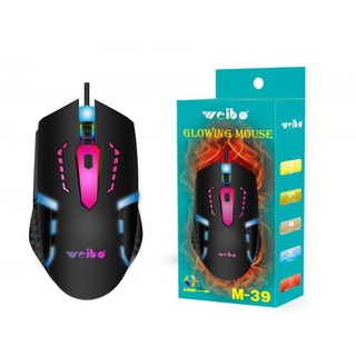 Mouse com Fio USB Weibo Glowing Mouse M-39 Gamer RGB LED