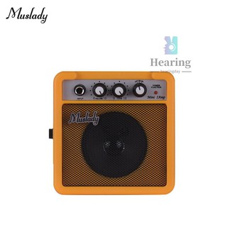 > > Muslady Mini Amplificador De Guitarra 5w Com Entradas De 3,5mm E 6,35mm Saída De 1 / 4 Polegadas