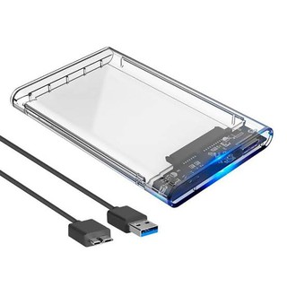Case USB 3.0 para HD SATA 2.5" Externo Transparente