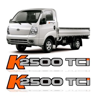 Par De Adesivo Emblema Lateral Porta Kia Bongo K2500 Tci