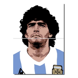 Quadro Placa Maradona - 60x40cm - 2 Peças - F330