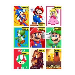 Placa Decorativa Mario, Sonic, Groot e Rei Leão (1)