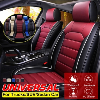 Universal Couro Pu Tampas De Assento Do Carro Almofadas Frente Respirável Protetor De Assento(1pc)