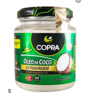 Óleo de coco Extra Virgem Copra Embalagem com 200ml