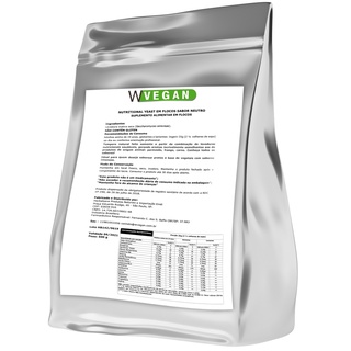 Nutritional Yeast Levedura em Flocos 500g ER WVegan - Neutro