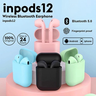 i12 TWS Fone De Ouvido Sem Fio Bluetooth 5.0 Macaron