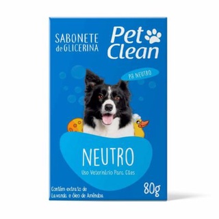 Sabonete para Cachorro e Gato Pet Clean - Neutro - 80g
