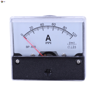 Dc 100A Painel Analógico Ampere Atual Contador Amperímetro Medidor Dh-670 Ytbr (1)