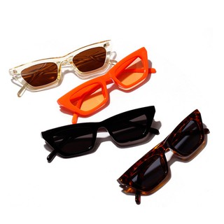 Fashion Classic Retro Color Square Border Jelly Color Clear Simple Personality Sunglasses