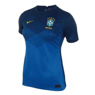Nova Camisa Brasil Azul Nike Modelo Feminina Baby Look envio imediato!!