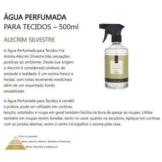 Agua Perfumada Home Spray para Roupas e Tecidos Antimofo 500ml - Via aroma (6)
