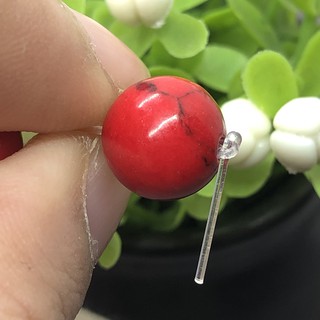 Red Turquesa Beads 4-12mm Pulseira De Contas Redondas E Pedra Natural Solta Jóias Diy (7)