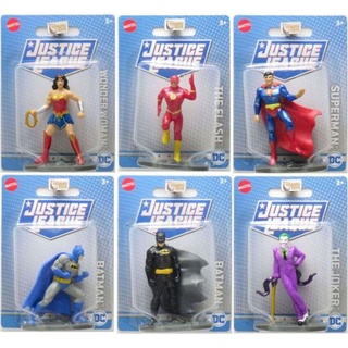 Coleção Dc Liga Da Justiça Batman Flash - Bonecos 6,5 Cm Mattel Nano Metal Figure