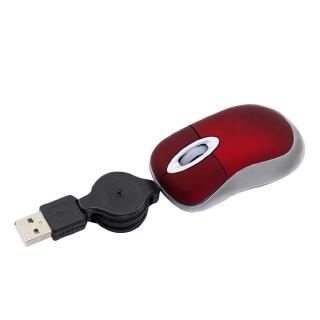 CHUYI Mini Mouse Portátil Com Cabo Retrátil USB Óptico De 1600 Dpi Para Computador (7)