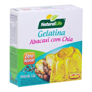 Gelatina Abacaxi Com Chia 12g Natural Life - Kodilar