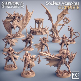 Miniaturas RPG Soulless Vampires (vampiros) impressão 3D - Dungeons and Dragons (1)