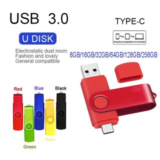 Pen Drive USB3.0 Tipo C OTG 2em1 16GB Gb 64 32GB 128GB Stick USB Pendrive Memory Thumb Vara U Disko Para-Telefone Portátil