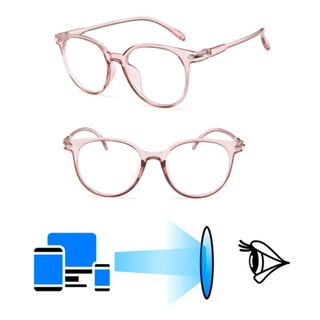 Óculos Filtro Bloqueio Luz Azul Anti-fadiga P/ Descanso Redondo