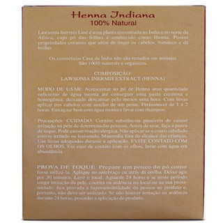 Henna Indiana 100% Natural Powder Casa Da Índia 100g Para Cabelo (5)