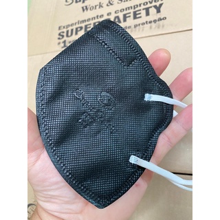 Máscara Super Safety PFF2 Preta - Elástico Orelha (3)