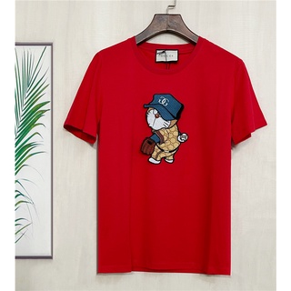 Gucc1 2021 Camiseta Masculina Gola Redonda Manga Curta Novo Estilo Doraemon