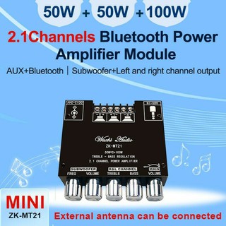 Placa Amplificadora De Potência Zk-MT21 2.1 Canais Bluetooth 5.0