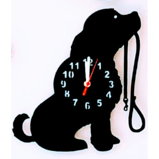 Relógio De Parede Cachorro, Pet Shop Em Mdf