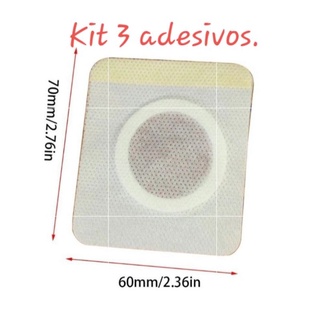 Adesivo Emagrecedor Queimador de Gordura Desintoxicação Magnetica 3 adesivos. (1)