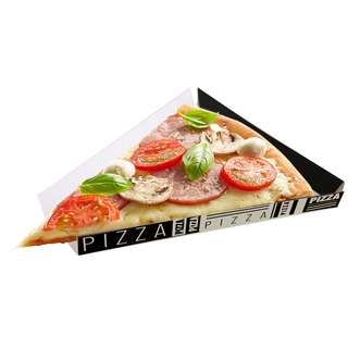 Caixa Embalagem Caixinhas para Fatia De Pizza Black (4991) pacote c/ 100 Pçs