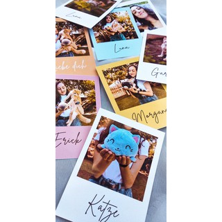 Kit 8 fotos mini Polaroid Fotos Personalizada Com Legenda Colorida Presente Criativo (2)