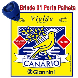 Encordoamento Giannini Canario Para Violão 6 Cordas Nylon com Bolinha