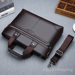 Bolsa de ombro masculina de couro maleta para laptop (5)